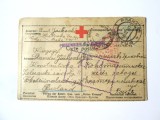 Rara! Carte postala tipografiata Crucea Rosie cenzurata militar Odesa 1916 expediata de un prizonier WWI din lagarul de Ekaterinoslav(Dnipro-Ucraina)