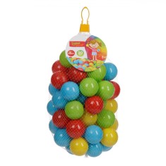Set Bile din Plastic, Model Standard, Dimensiune 6cm, Multicolor, 50 Bucăți
