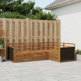 Cumpara ieftin Set de canapele de exterior 4 buc. 4-Locuri natural