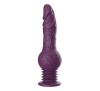 Vibrator Thrusting cu Ventuza, 10 Moduri Vibratii, 3 Moduri Impingere, Silicon, USB, Mov, 25 cm, Passion Labs