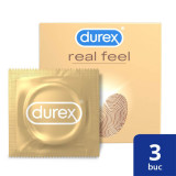 Prezervative Durex Real Feel 3 buc, Reckitt Benckiser