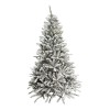 Brad de craciun artificial pulverizat alb-tip zapada, 1.8 m inaltime, verde, Oem