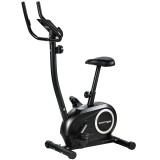 SPORTNOW Bicicletă Fitness cu 8 Niveluri de Rezistență Magnetică, Bicicletă cu Bluetooth, Șa Reglabilă, Ecran LCD, Senzor Puls, Suport Telefon, Bicicl