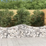 vidaXL Coșuri gabion arcuite 5 buc, 200x50x60/80 cm, fier galvanizat