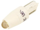 Lampă LED albă T5, 12V AC/DC, corp plastic, 3mm
