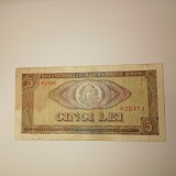 Bancnota 5 lei 1966 circulata