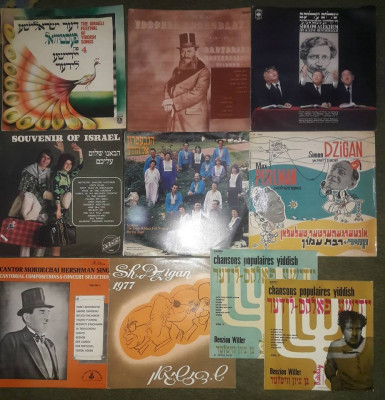 vinyl Cantece din folclorul evreiesc (Jewish folk songs), Yiddish x20 lei foto