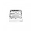 Suport numar inmatriculare cromat pentru scooter 11.4 x 14cm