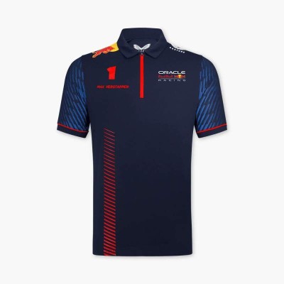 Red Bull Racing tricou polo Max Verstappen official navy F1 Team 2023 - XL foto
