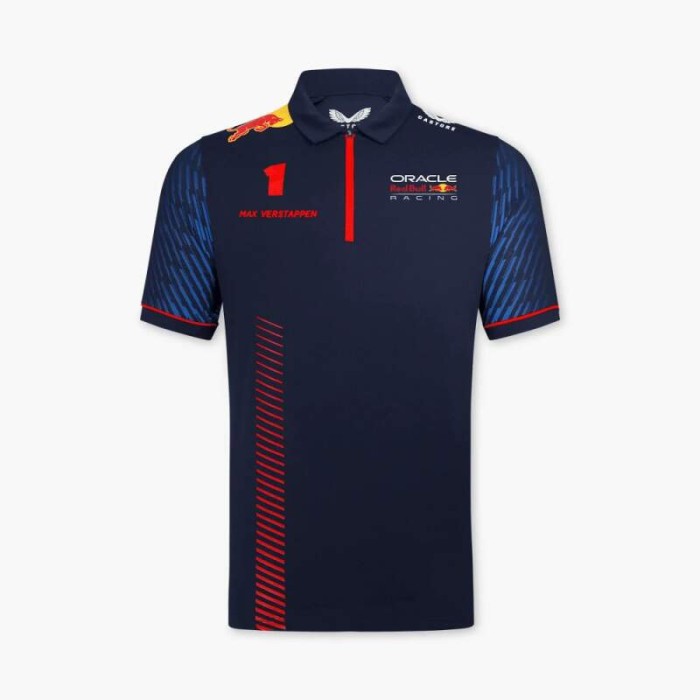 Red Bull Racing tricou polo Max Verstappen official navy F1 Team 2023 - XL