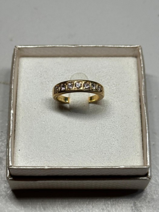 INEL AUR 18K + 7 Diamante X 0.06 = 0.42ct - VVS - G - Tip Verigheta !