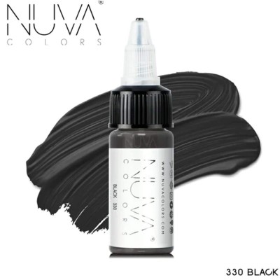Tus Micropigmentare - NUVA Colors &amp;ndash; 15ml - 330 Black foto