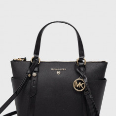 MICHAEL Michael Kors poseta de piele culoarea negru