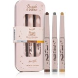 Barry M Dazzle &amp; Define Metallic Crayon creion metalic pentru ochi ambalaj economic 3 x 1,4 g