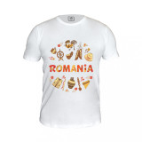 Tricou Romania, motive populare, 100% bumbac, MB185