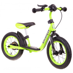Bicicleta copii 12 inch, fara pedale, ghidon reglabil, verde
