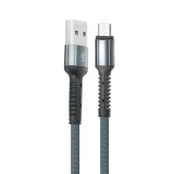 Cablu Date &amp; Incarcare Fast Charge MicroUSB (Negru) LDNIO LS63