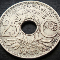 Moneda istorica 25 CENTIMES - FRANTA, anul 1930 * cod 673 B = excelenta