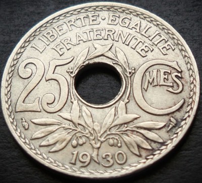 Moneda istorica 25 CENTIMES - FRANTA, anul 1930 * cod 673 B = excelenta foto