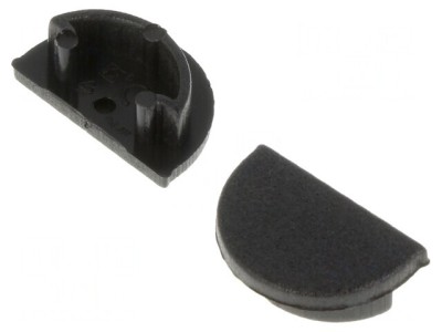 Obturator Negru pentru Profil LED 20buc ABS ARC12 foto