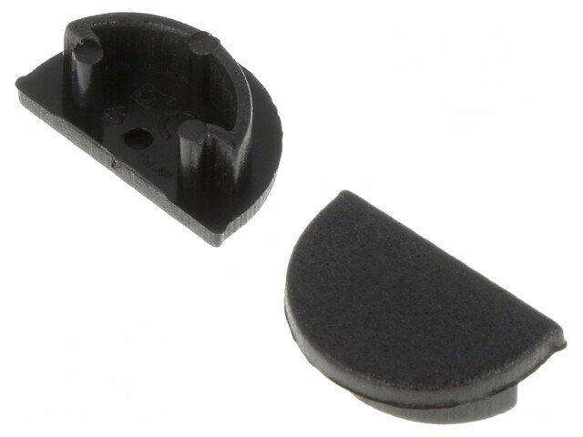 Obturator Negru pentru Profil LED 20buc ABS ARC12