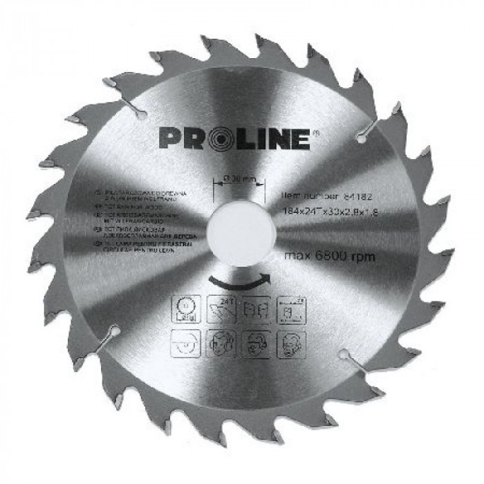 Disc circular pentru lemn Proline, dinti vidia 160 mm/36 D