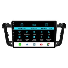 Navigatie Dedicata Peugeot 508 (2010-2018), 9Inch, 1Gb Ram, 32Gb Stocare, Carplay