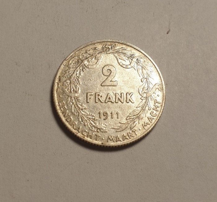Belgia 2 Frank Franc 1911