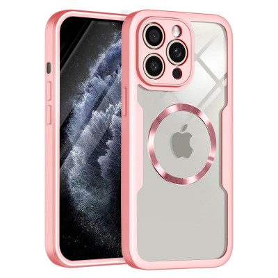 Husa 360&amp;Atilde;&amp;sbquo;&amp;Acirc;&amp;deg; iPhone 11 Pro Max Techsuit ColorVerse MagSafe, roz foto