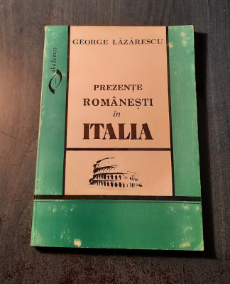 Prezente romanesti in Italia George Lazarescu cu autograf foto