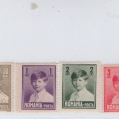 168-Regele Mihai I(regenta)-1928-1929=Lp 77-Serie de 9 timbre nestampilate MNH
