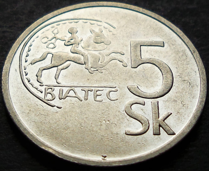 Moneda 5 COROANE (Korun) - SLOVACIA, anul 1994 * cod 212 A