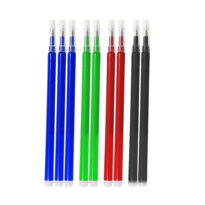 Rezerva roller compatibil Pilot Frixion, 0.7 mm, multicolor 9 buc/set