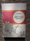 Carte de bucate pentru tinerele gospodine - Silvia Jurcovan