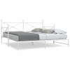 VidaXL Pat de zi cu șaia fără saltea Alb 107x203 cm Oțel 4104692