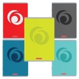 Caiet A5 80 file 70g/mp, patratele, diverse motive Rainbow