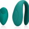 Vibrator Cuplu Loveline, 10 Moduri Vibratii, Remote Control, Silicon, USB, Verde