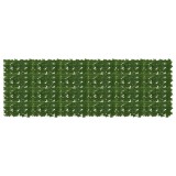 vidaXL Ecran de balcon cu frunze Verde 300 x 100 cm 42040658