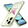 Husa antisoc pentru xiaomi redmi note 14 4g (regional) - airbag magsafe, col&Egrave;uri ranforsate- butterfly roz