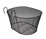 Cos Bicicleta Fata Grilaj Metalic Negru 37x30x20 cm Prindere Portbagaj