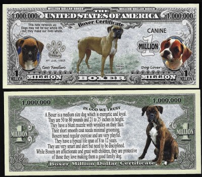 !!! NOU : SUA = FANTASY NOTE = BOXER - 2018 - UNC / SERIA DOG LOVER foto