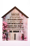 Cumpara ieftin Suport chei - Casuta cu text, 20x16cm | Acrilat WoodBox