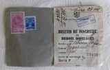 BULETIN DE INSCRIERE LA BIROUL POPULATIEI 1938, Romania 1900 - 1950, Documente