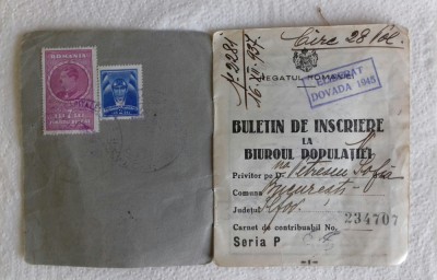 Document de Evidenta Populatiei &amp;ndash; Regatul Romaniei foto