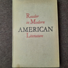 "READER IN MODERN AMERICAN LITERATURE", 1977.