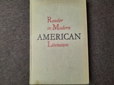 &amp;quot;READER IN MODERN AMERICAN LITERATURE&amp;quot;, 1977. foto