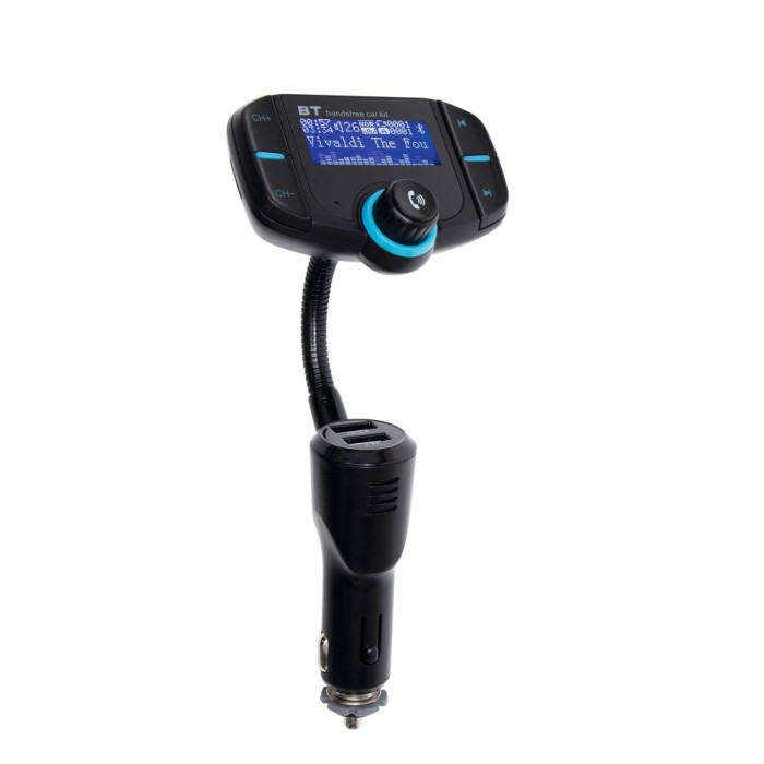 Modulator FM Bluetooth, USB/microSD, 12/24V, incarcator rapid USB dublu Modulator FM Bluetooth, USB/microSD, 12/24V, incarcator rapid USB dublu