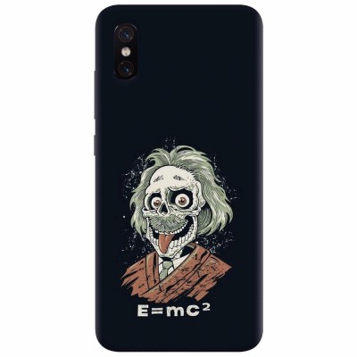 Husa silicon pentru Xiaomi Mi 8 Pro, Albert Einstein Caricature foto