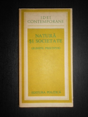 Giuseppe Prestipino - Natura si societate foto