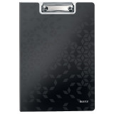 Clipboard Leitz Wow, Dublu, Polyfoam, A4, 100 Coli, Negru